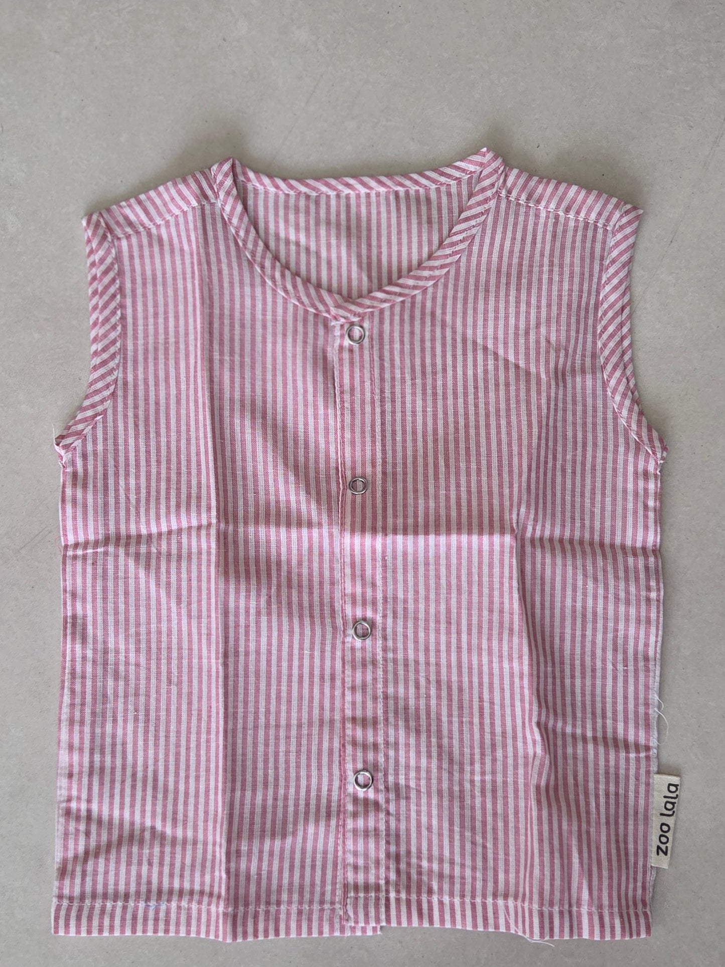 Pink stripes Handloom jabla