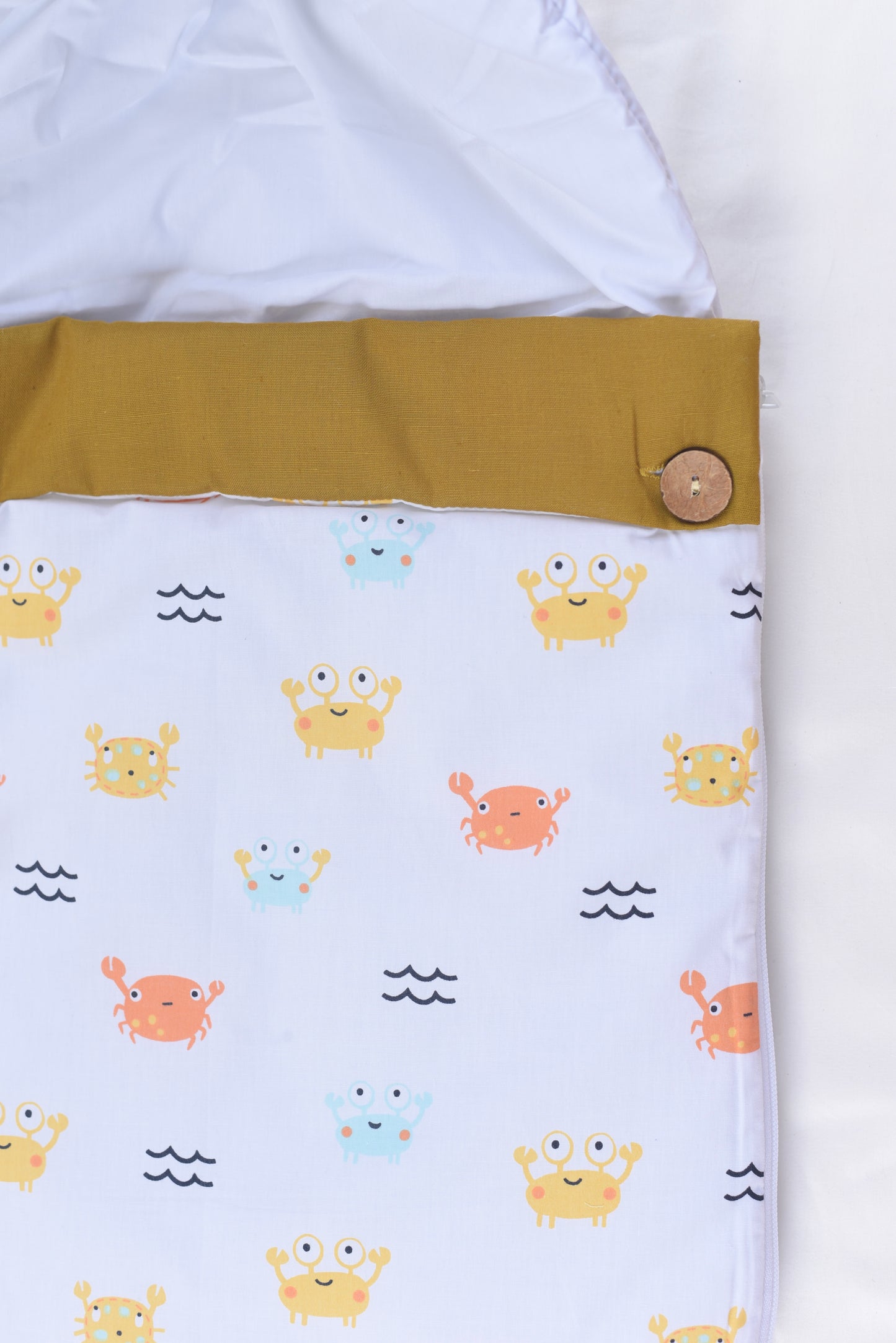 Baby Carrier Nest ,Carrying Nest Bag Portable Travelling Bed for 0-4 Months- Sea creatures