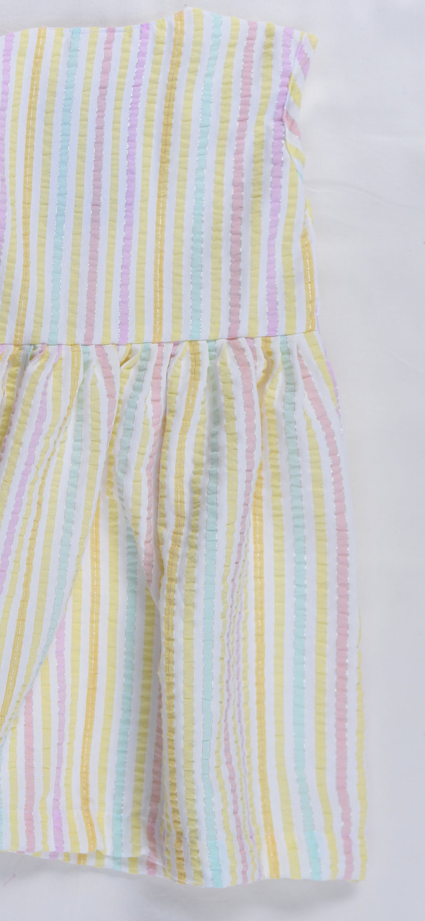 Casual Sleeveless frocks for kids-Seersucker