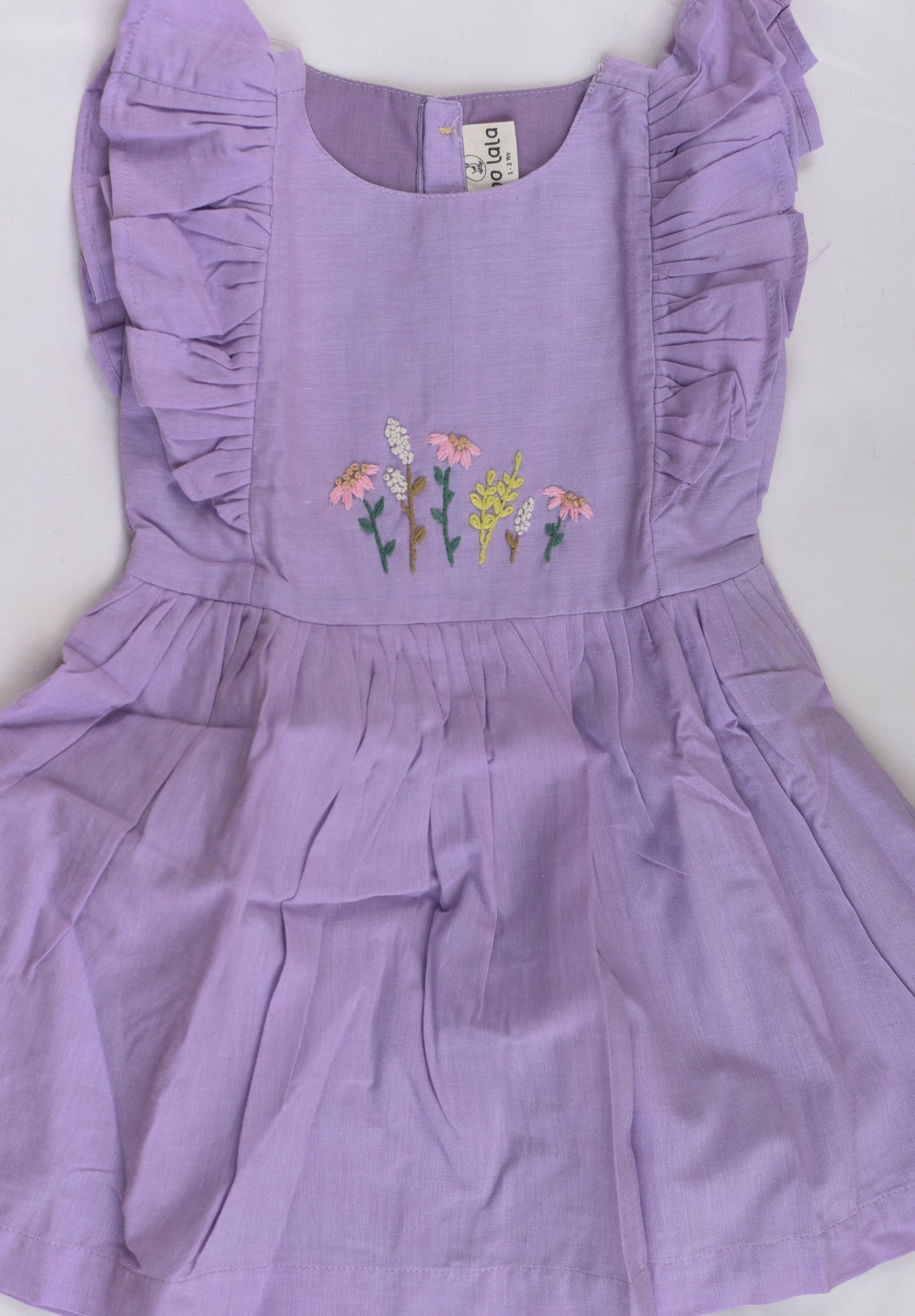 Embroidery dress for girls- Wild flowers