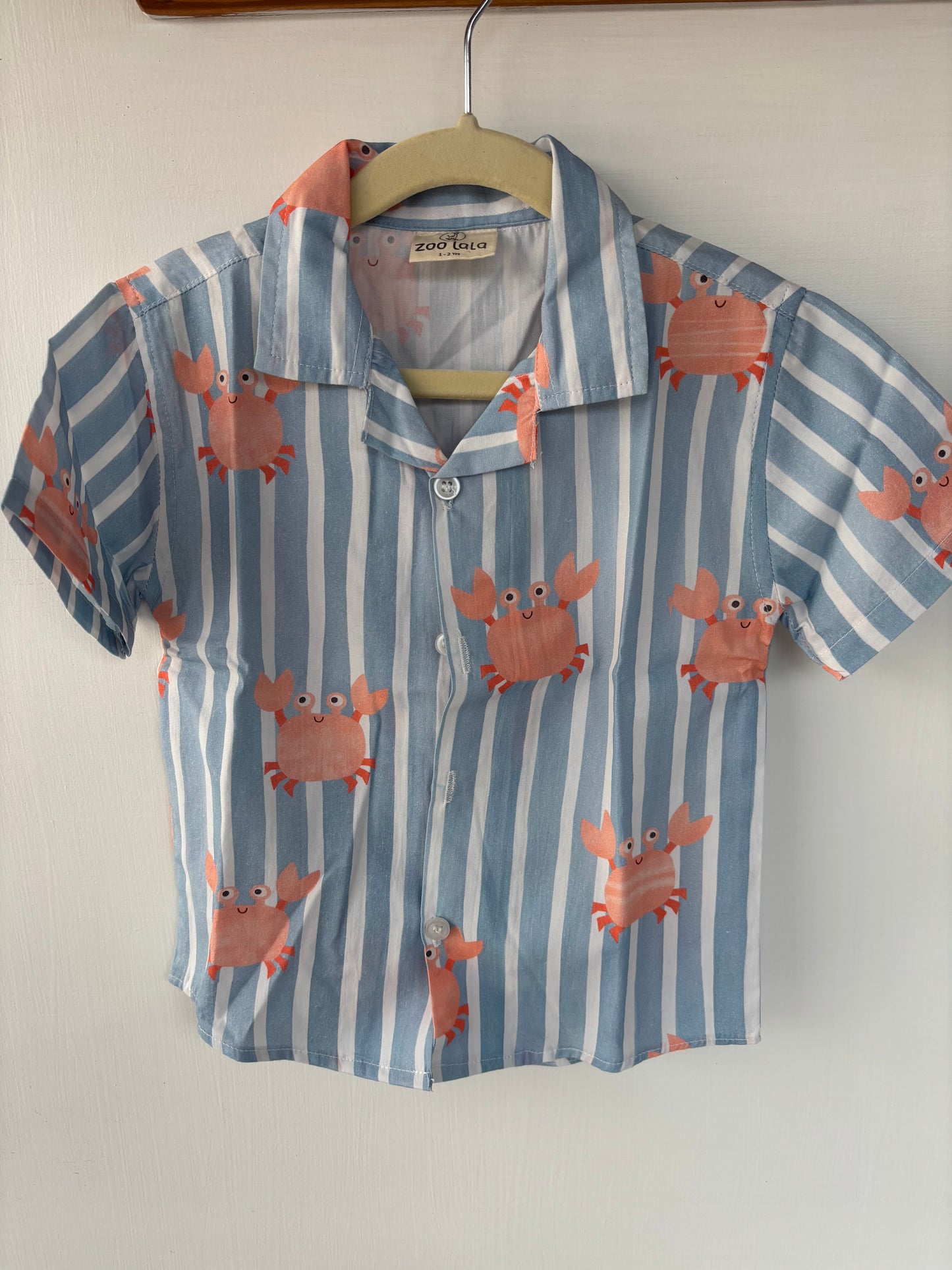 Unisex Kids Cotton Co-Ord Sets - Crab