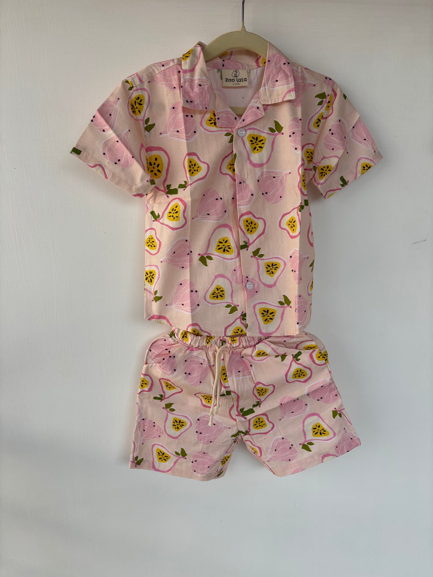 Unisex Kids Cotton Co-Ord Sets - Fig