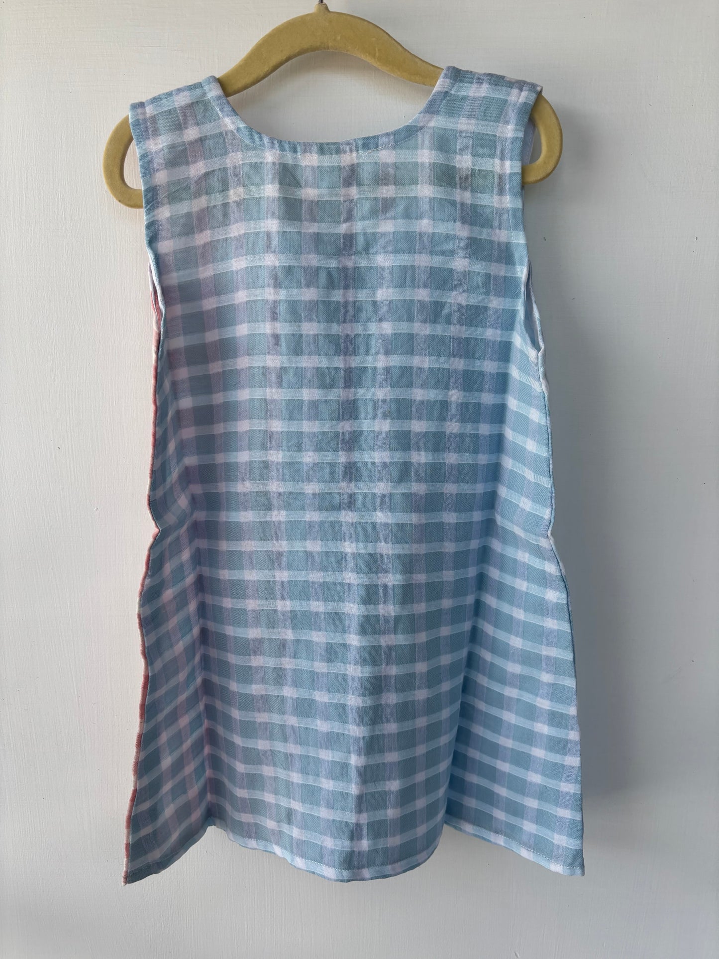 Girls A - line scallop muslin cotton frock