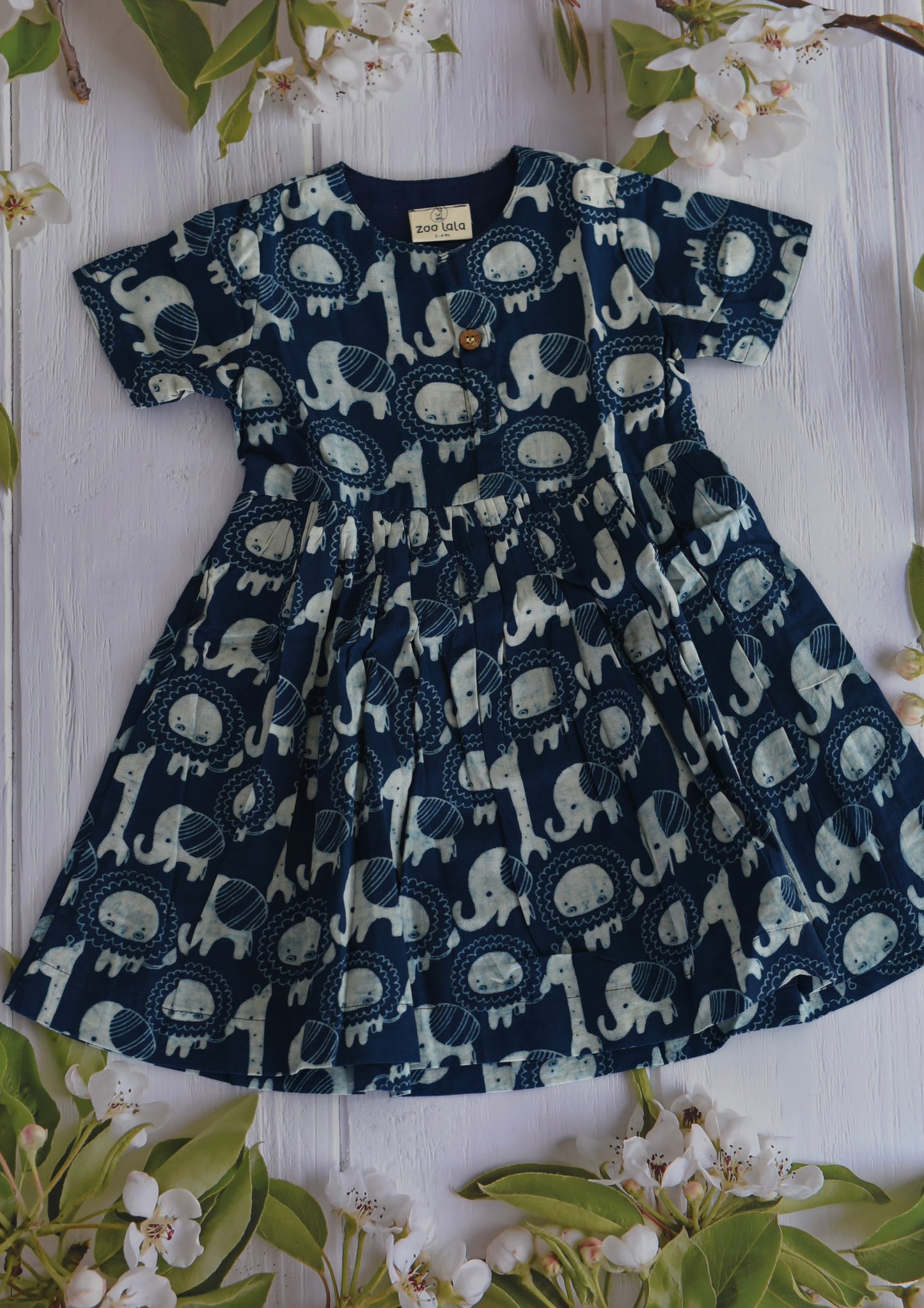 Casual frocks for kids Indigo