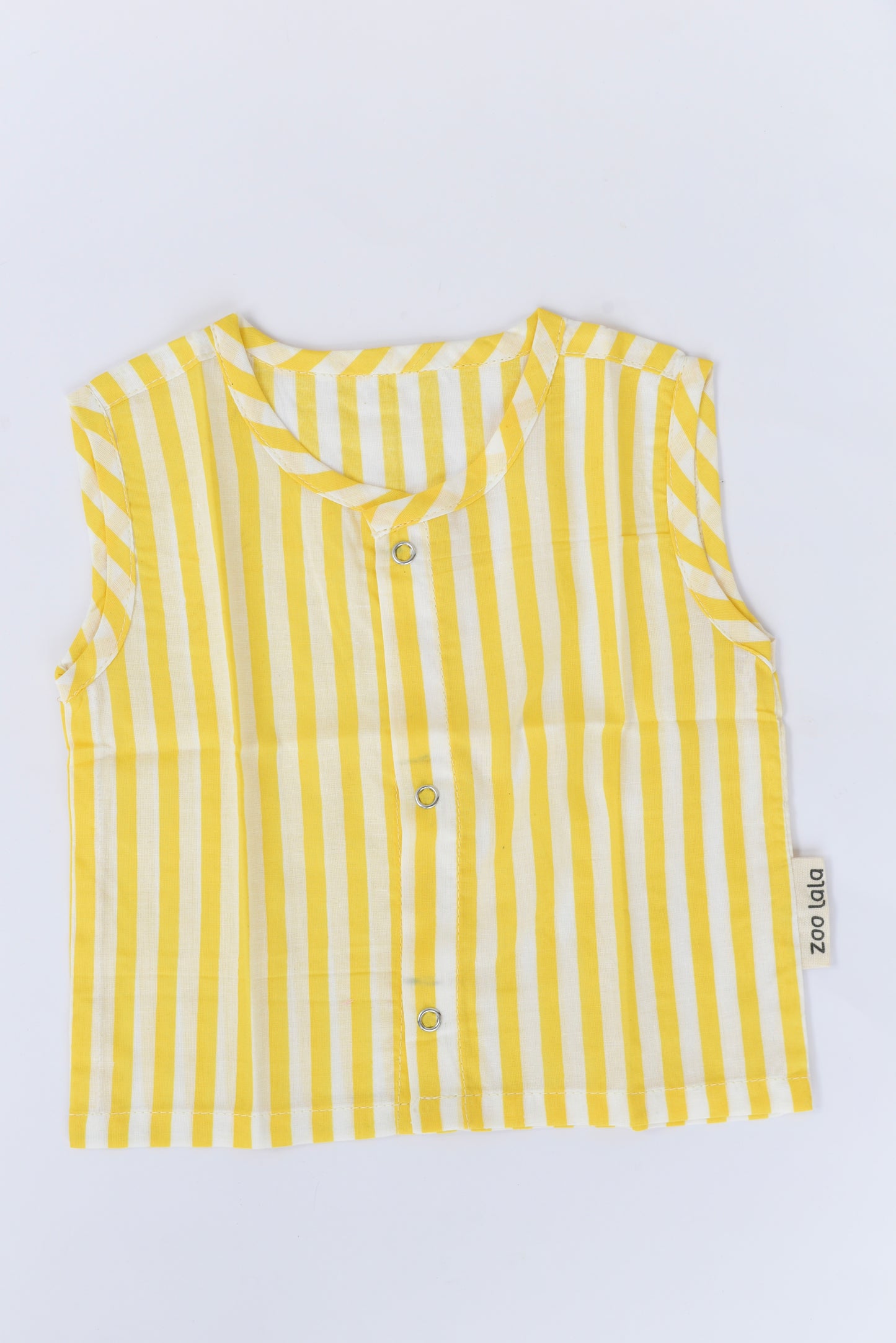 Soft cotton Jablas for babies/ infants- Yellow Stripes
