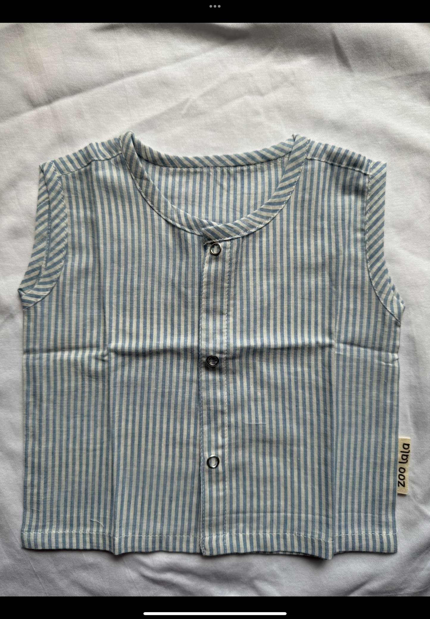 Blue Stripes cotton handloom jabla