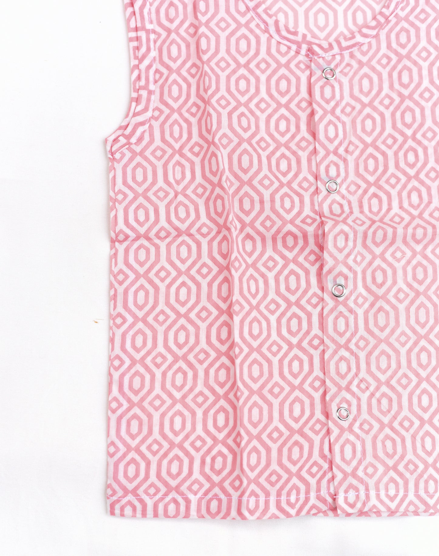 Soft cotton Jablas for babies/ infants- Pink geometry