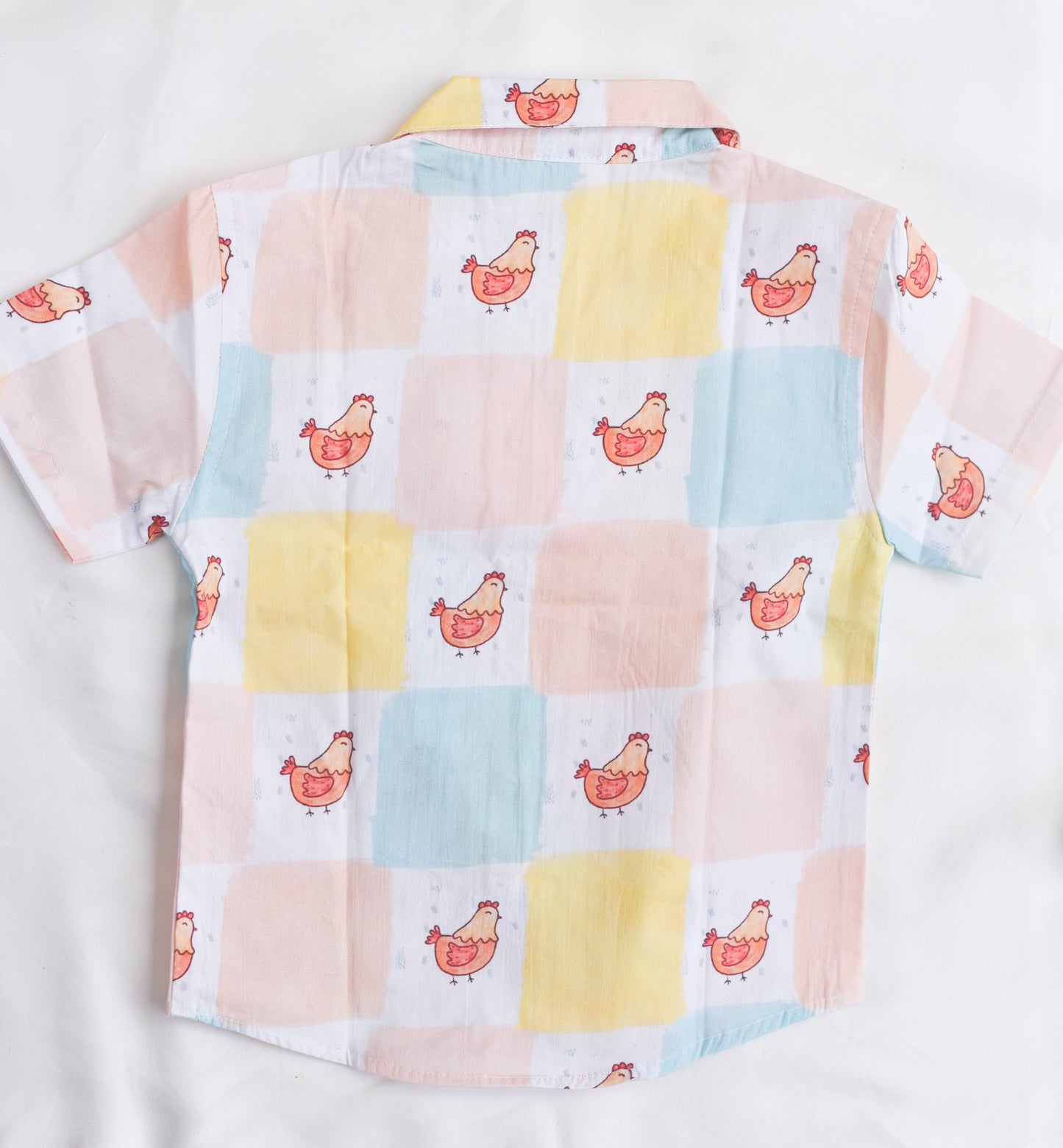 Unisex Kids Cotton Poplin Co-Ord Sets - chicken