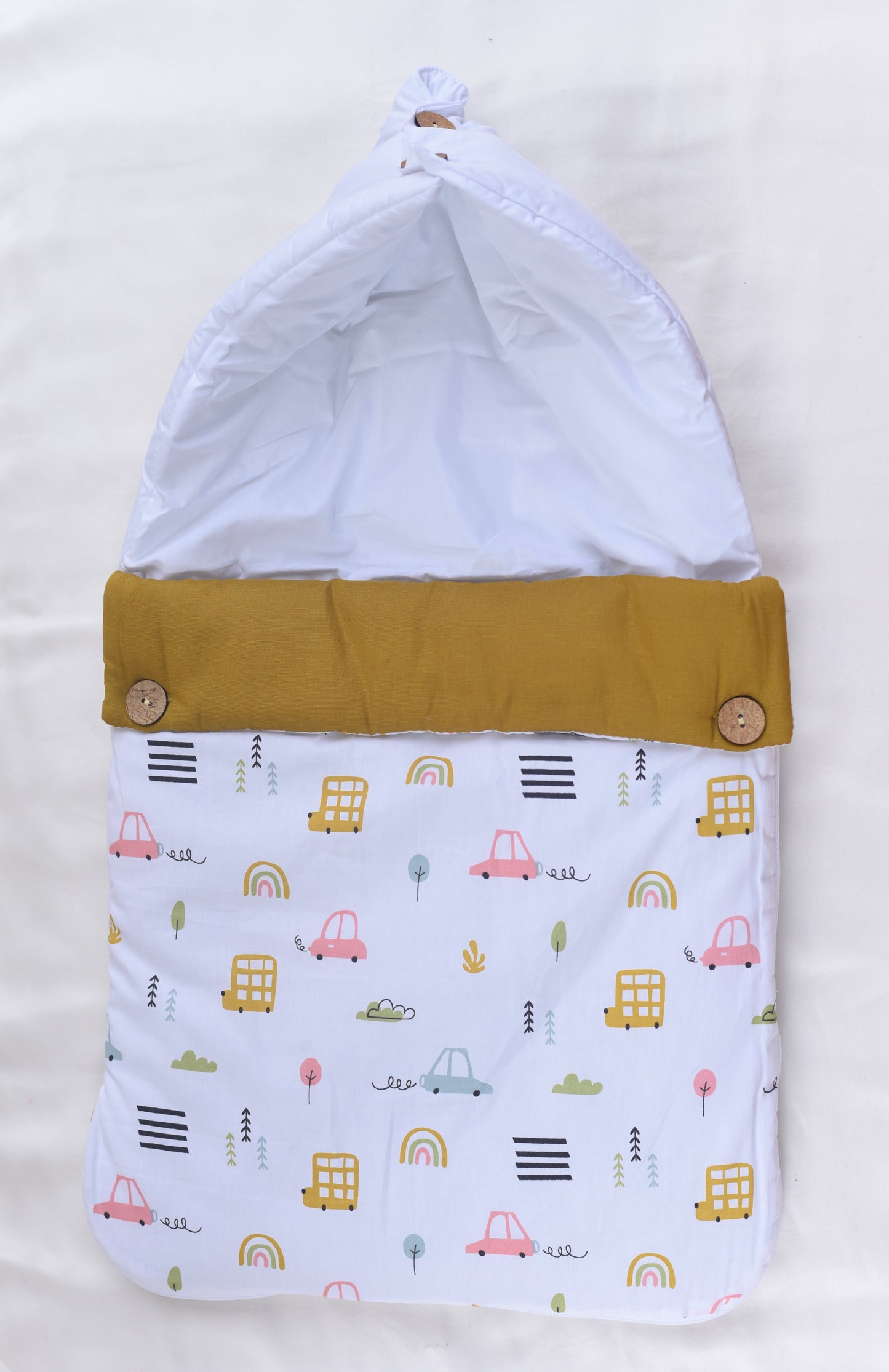 Baby Carrier Nest ,Carrying Nest Bag Portable Travelling Bed for 0-4 Months-Cars & Trucks