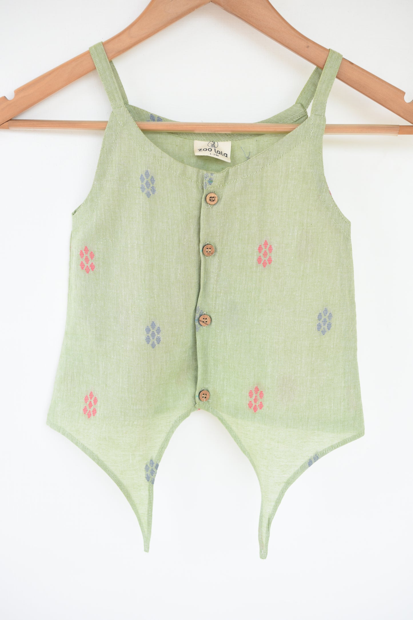 Green Crop top & skirt set