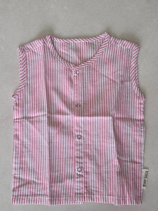 Pink stripes Handloom jabla