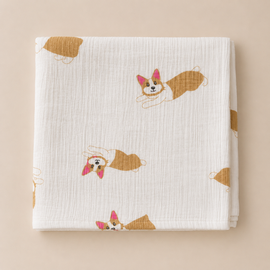 Muslin Swaddles- Dog