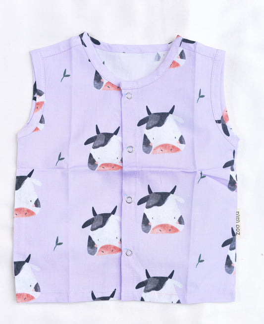 Cotton Poplin Jablas for babies / infants- Cows