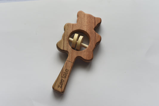 Neem Wood Rattles & Teethers- Bear