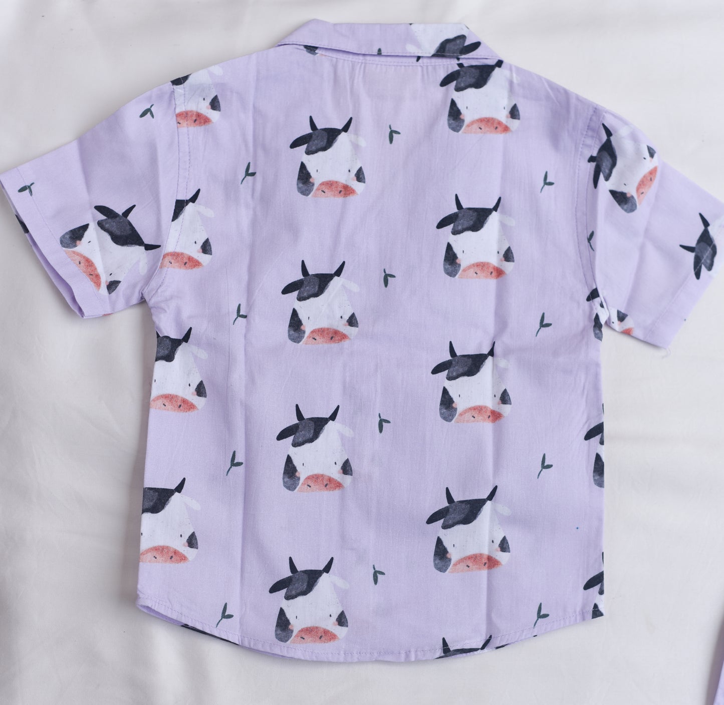 Unisex Kids Cotton Poplin Co-Ord Sets - Cow
