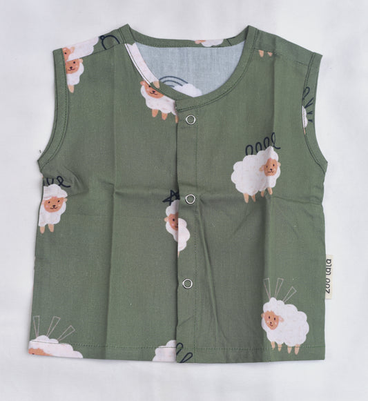 Cotton Poplin Jablas for babies / infants- Sheep