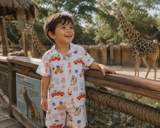 Unisex Kids Cotton Co-Ord Sets - Cars & Trucks