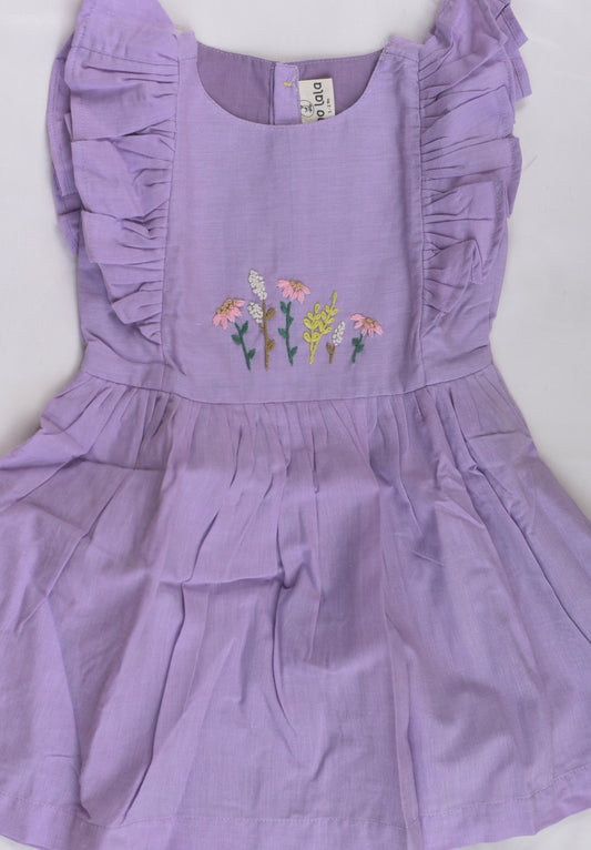 Embroidery dress for girls- Wild flowers