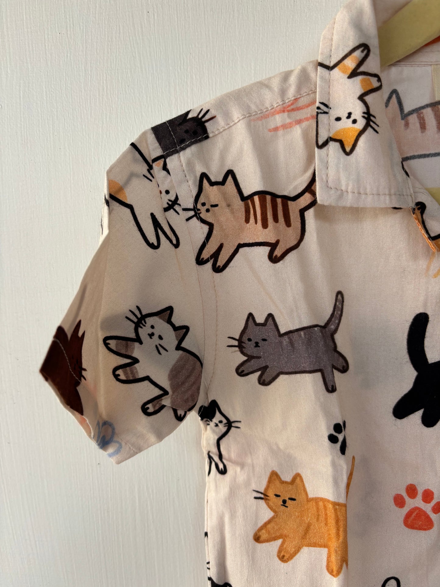 Unisex Kids Cotton Co-Ord Sets - Cat