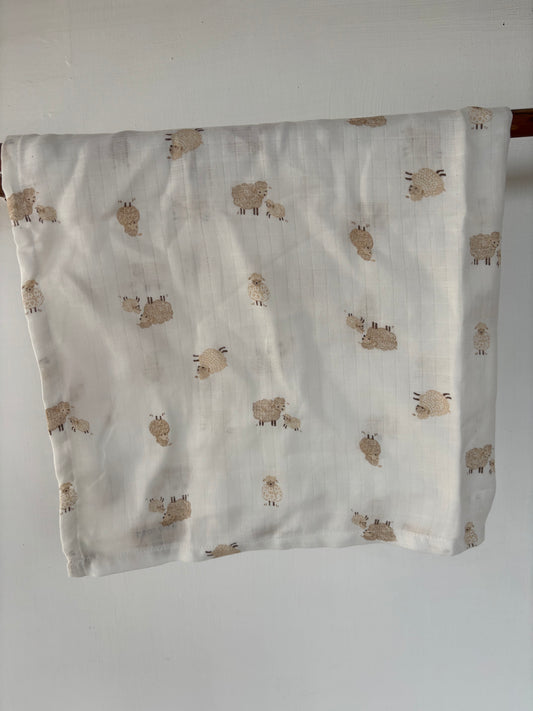 Muslin Kids towels- sheep
