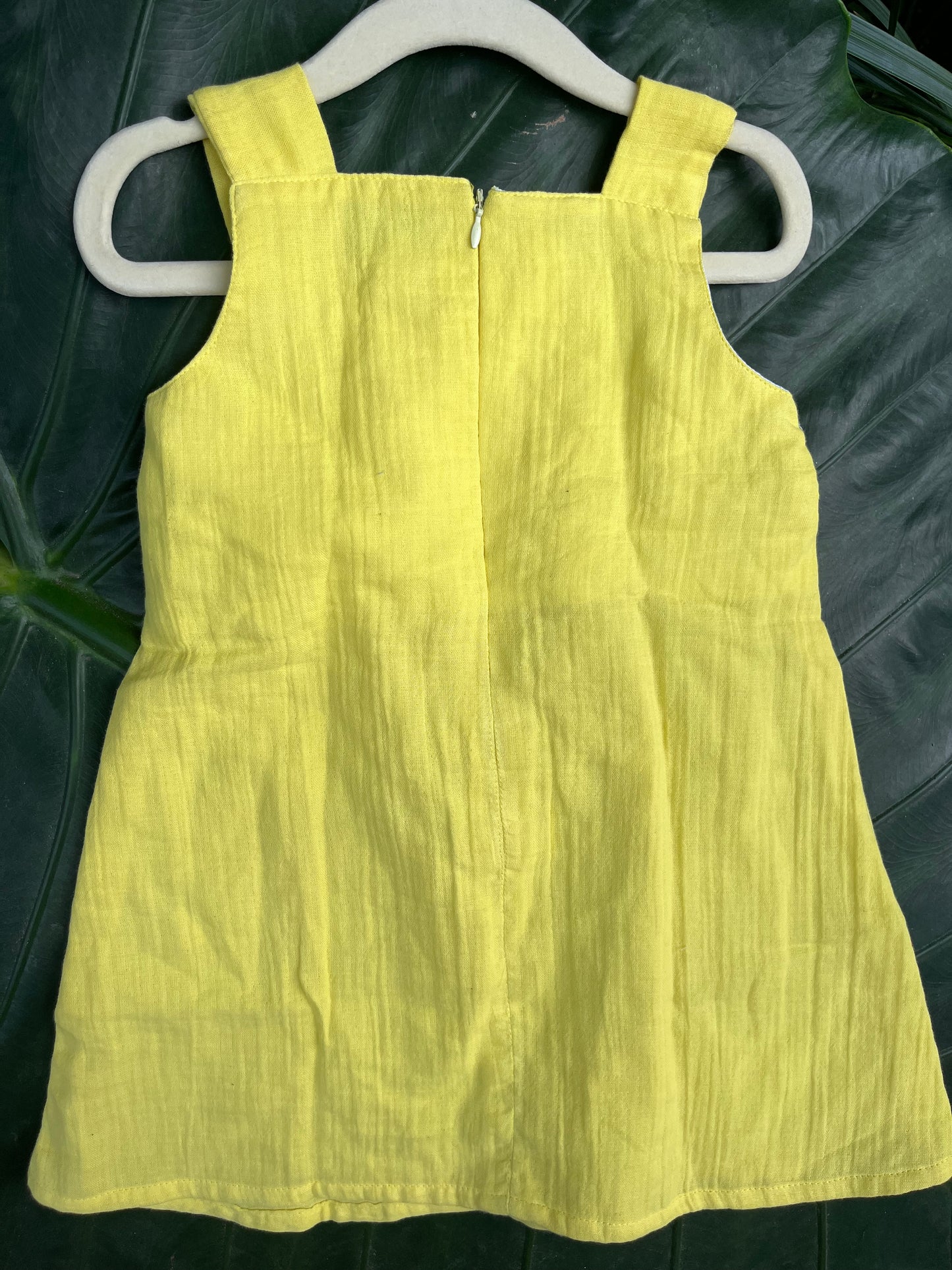 A line Muslin Crochet-Yellow