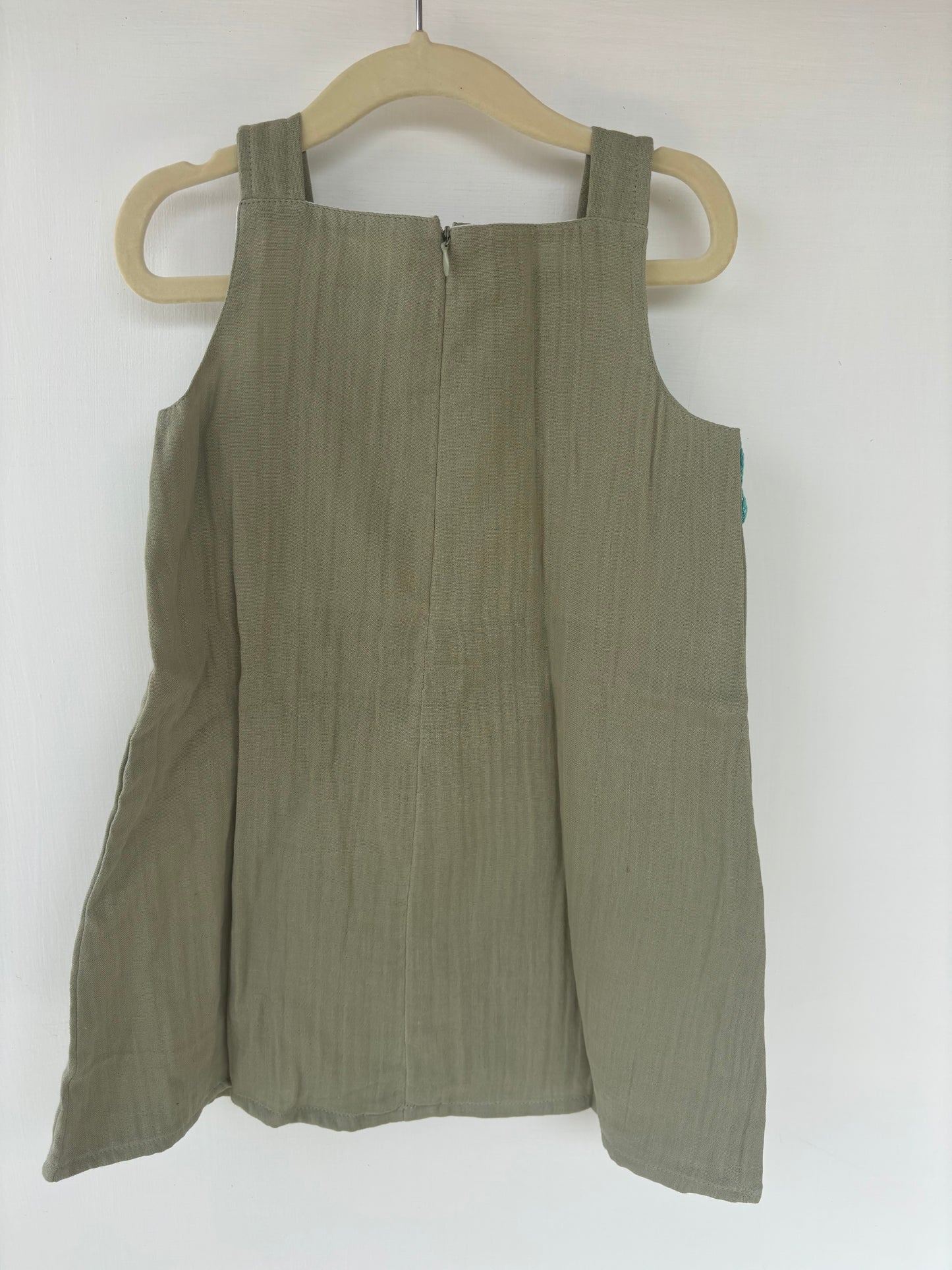 A line Muslin Crochet- Green