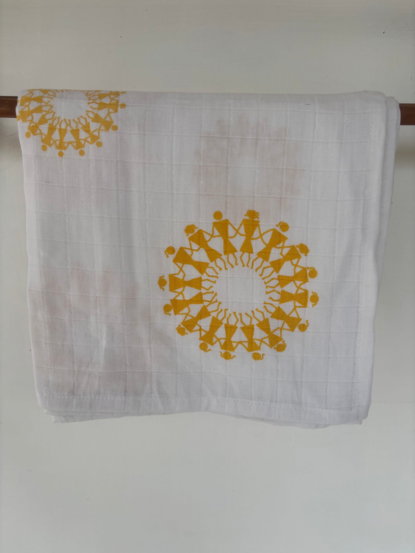 Muslin Swaddles- yellow sun