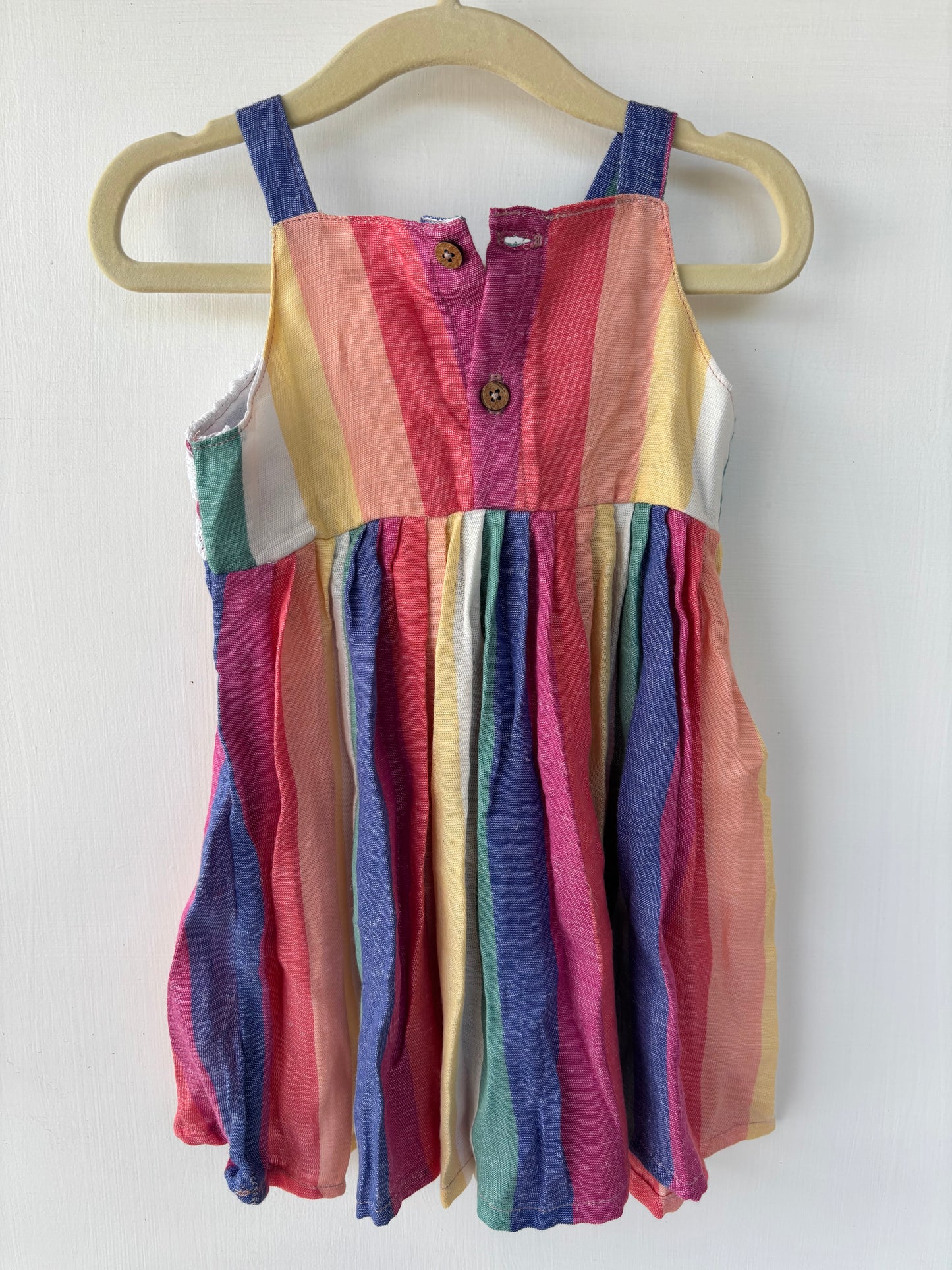 Muslin Crochet- Multicoloured stripes