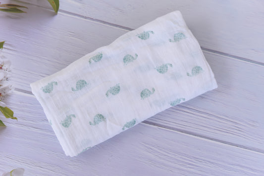 Muslin Swaddles- turtle