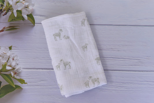 Muslin Swaddles-Goats