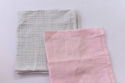Muslin handkerchief/Face towel (Large) -Pack of 2