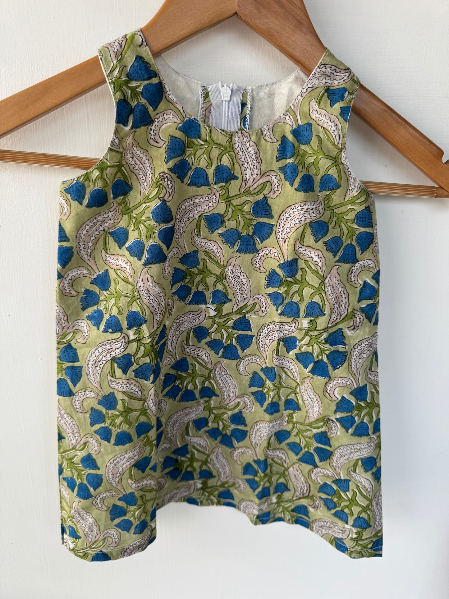 Girls A - line  Handblock frock