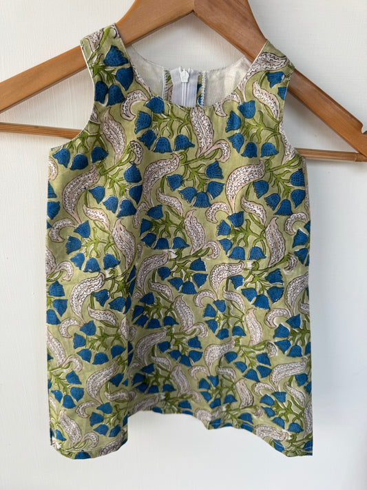 Girls A - line  Handblock frock