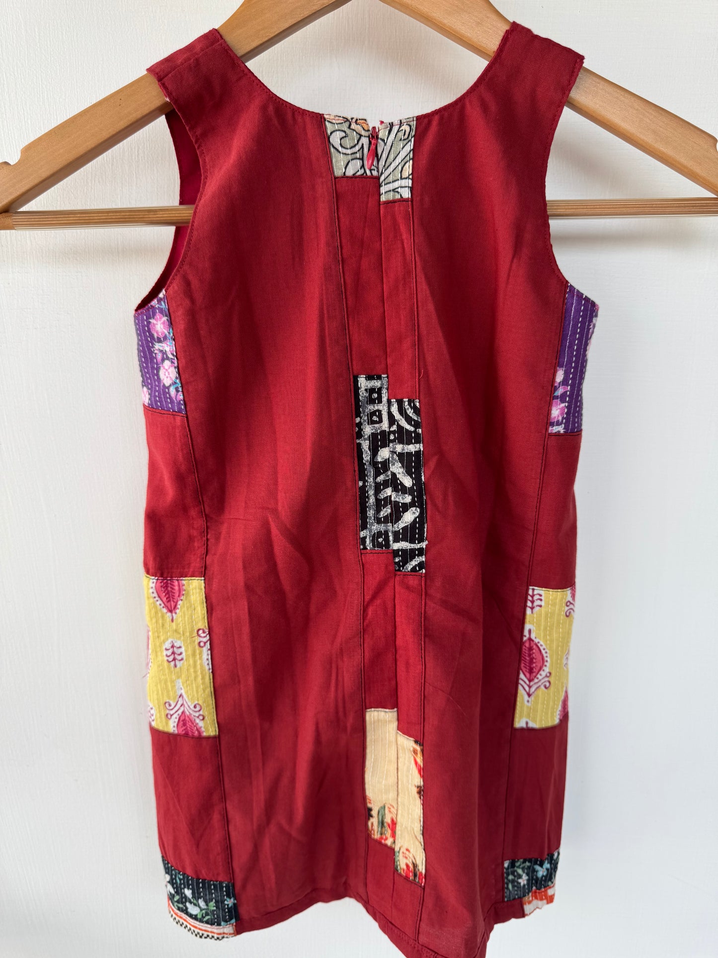 A line patch work frock