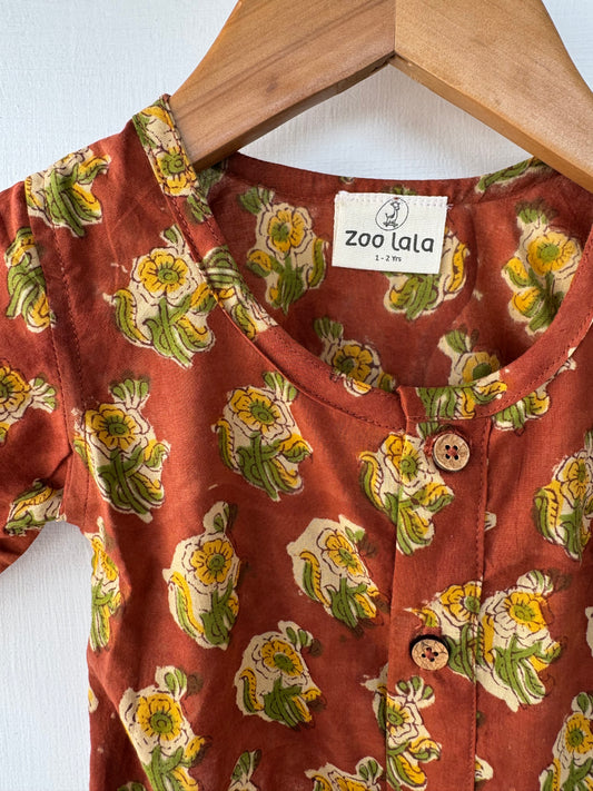 Crop top and skirt- Red and stripes