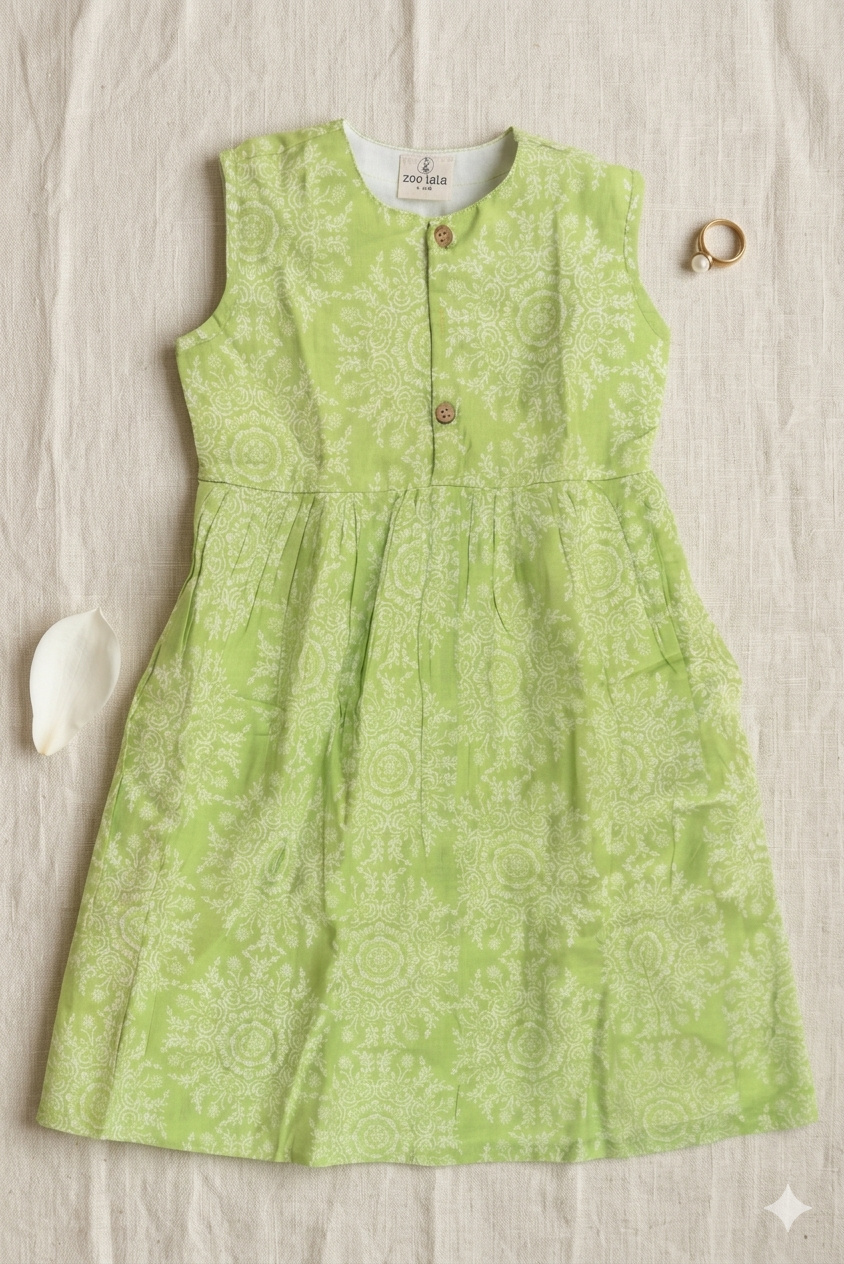 Casual Sleeveless frocks for kids